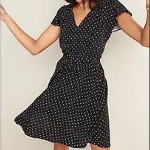 Old Navy waist-defined v-neck flutter-sleeve dress